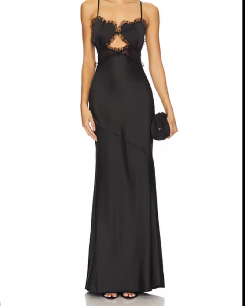 For Love and Lemons Black Maxi Dress - Image 1