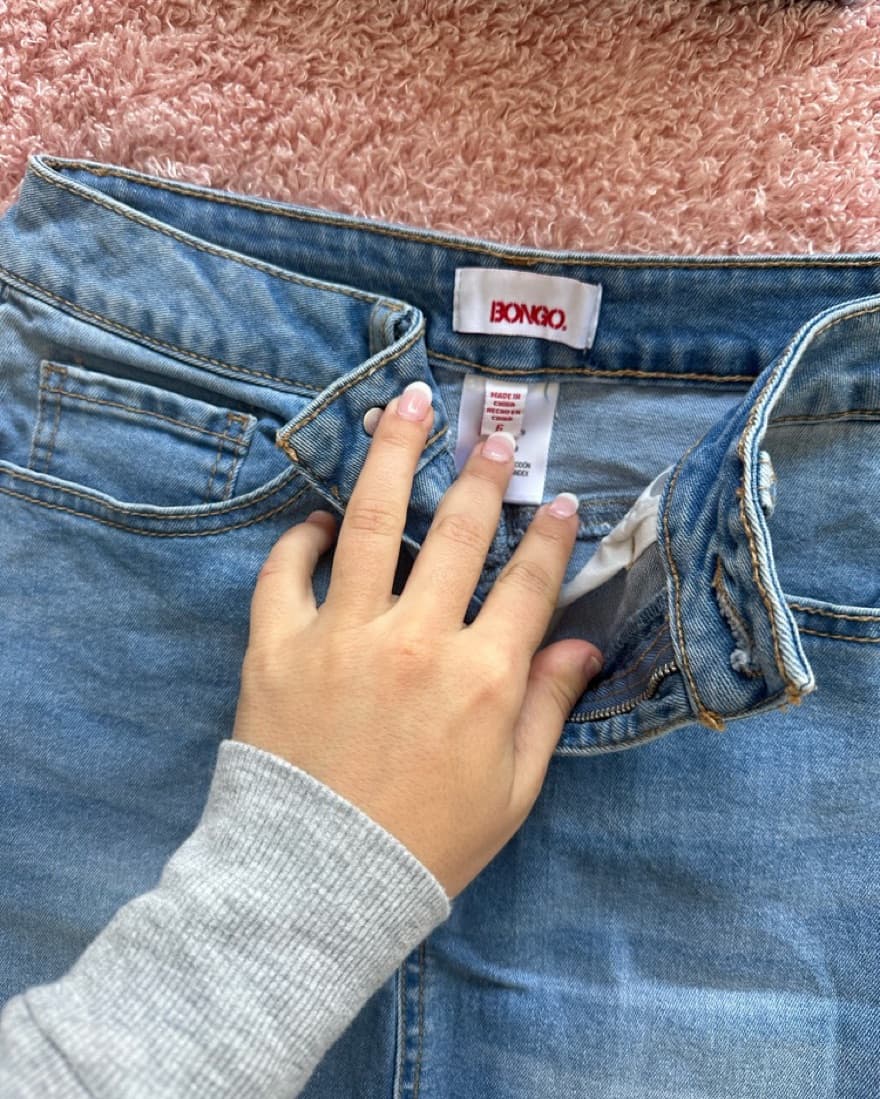 Denim High Waisted Skirt - Image 2