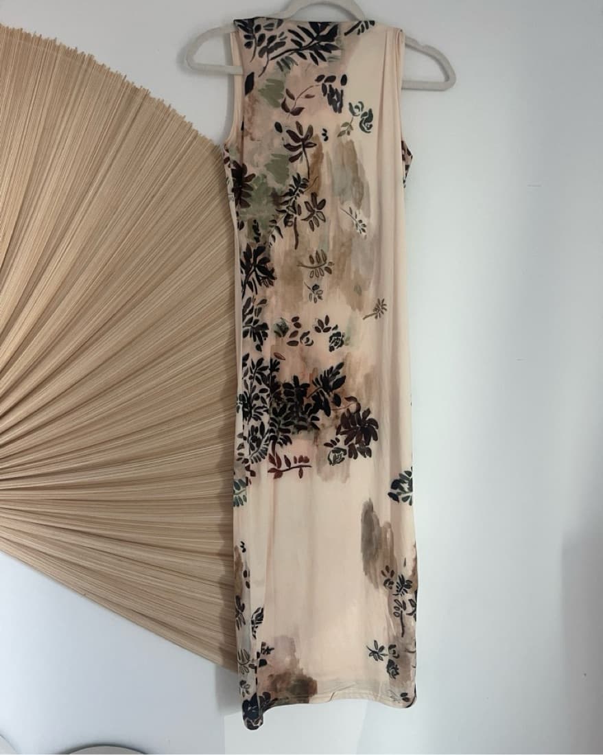 With Jean Floral Printed Dress!! - Image 3