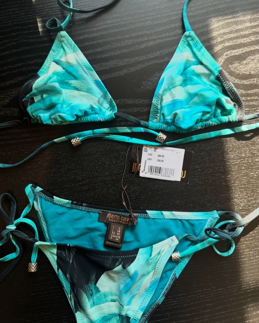 Roberto Cavalli Blue Bikini - Image 1