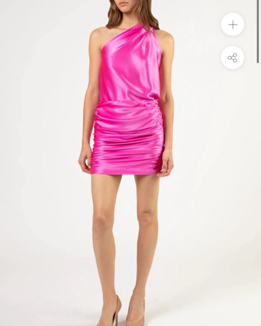 Pink Silk Adymmetrical Top - Image 1