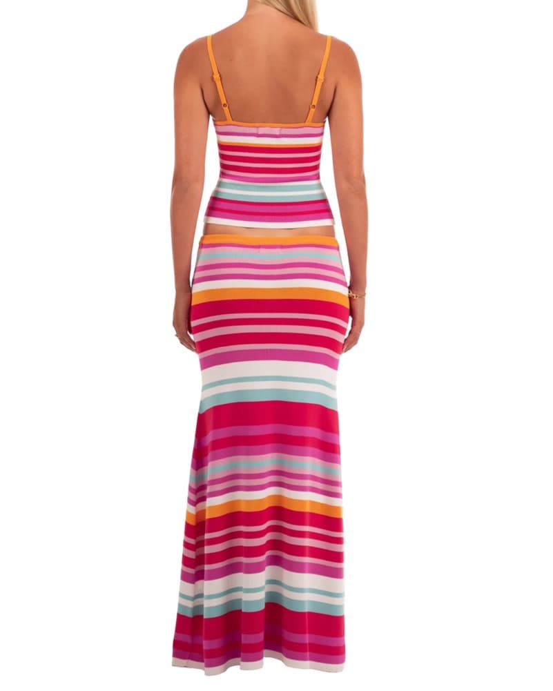 Vibrant Striped Maxi Dress - Image 2