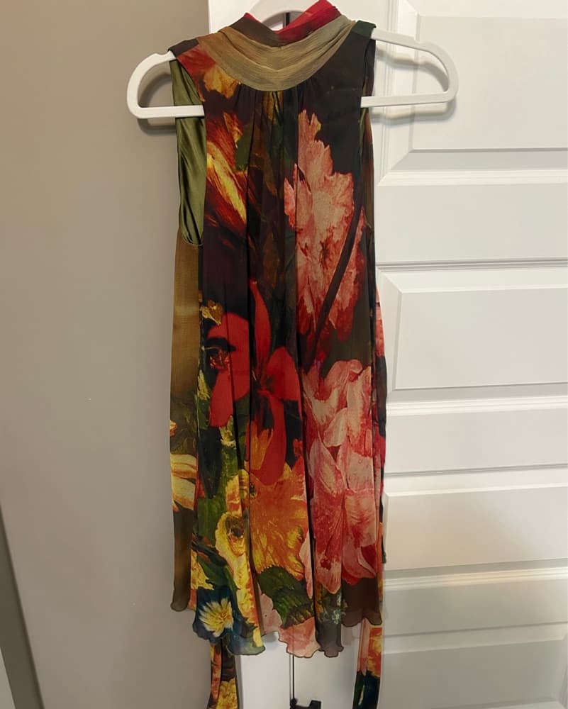 Alice & Olivia Vibrant Floral Halter  - Image 1
