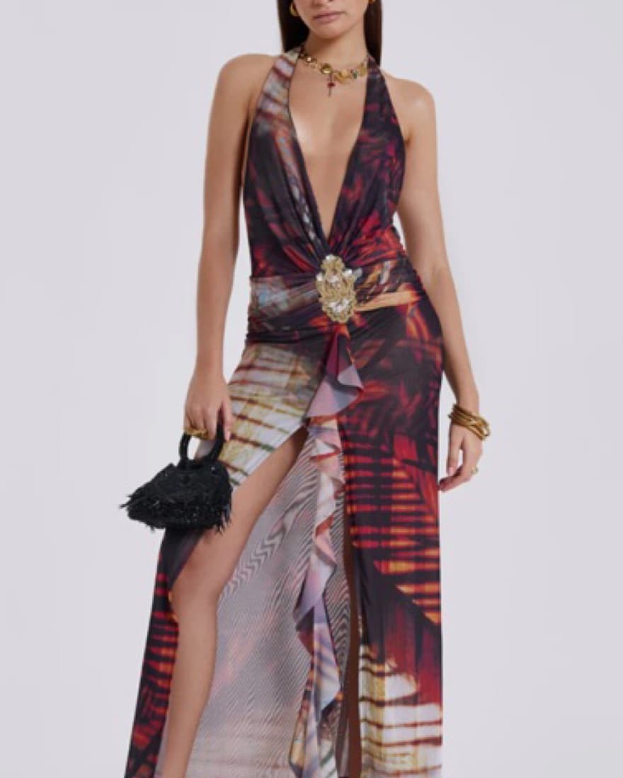 Jaded London Plunge Dress - Image 3