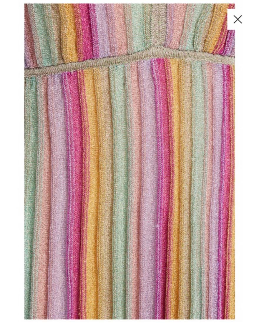 MISSONI Metallic Striped Mini Dress - Image 4