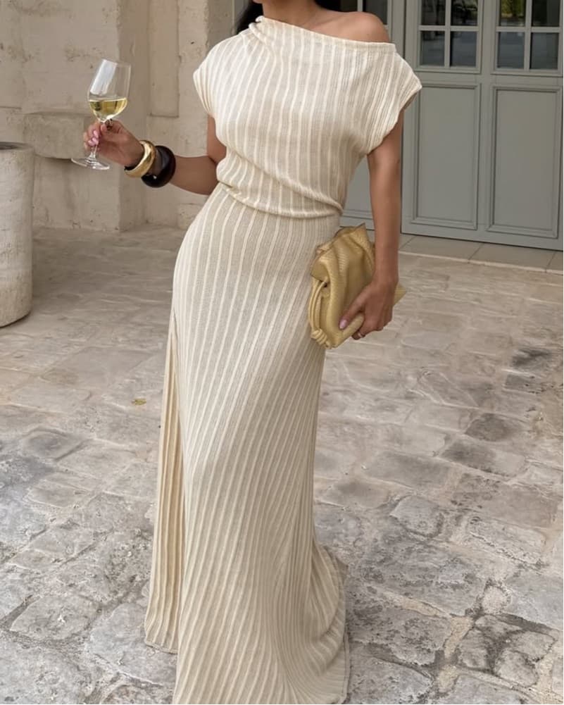 Diish Knit Semi-Sheer Maxi Dress  - Image 1