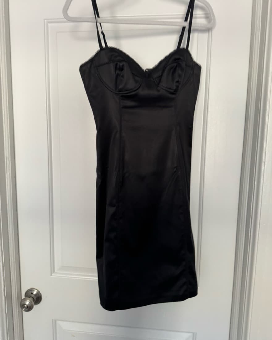 Aritzia Heartbeat satin dress - Image 2