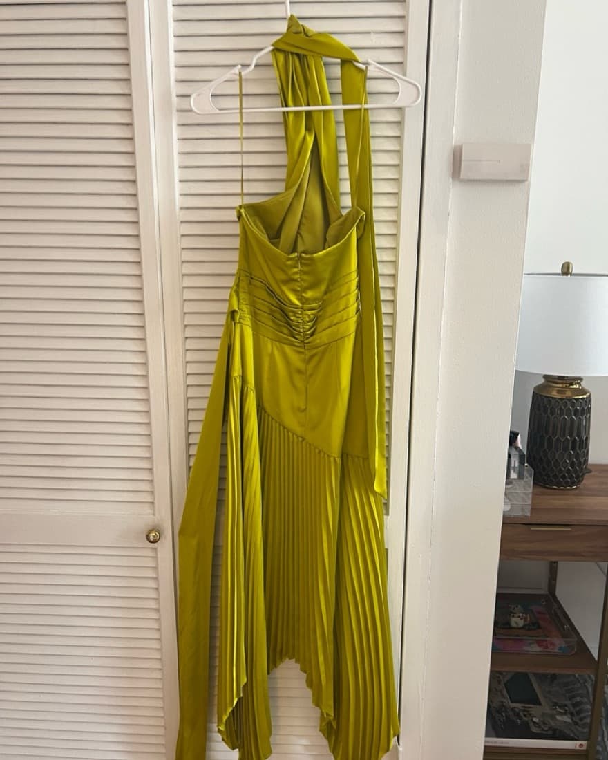 AMUR Green Silk Gown - Image 4