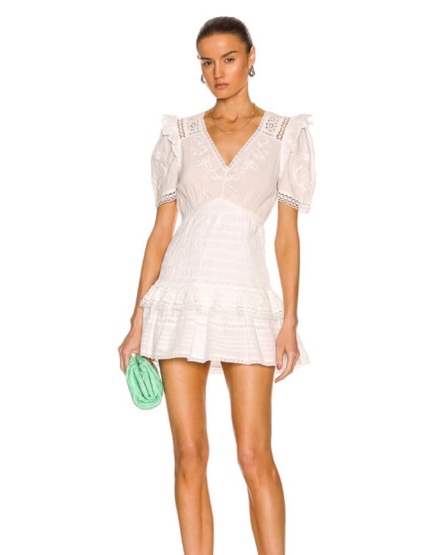 LoveShackFancy Rena Mini Dress - Image 1