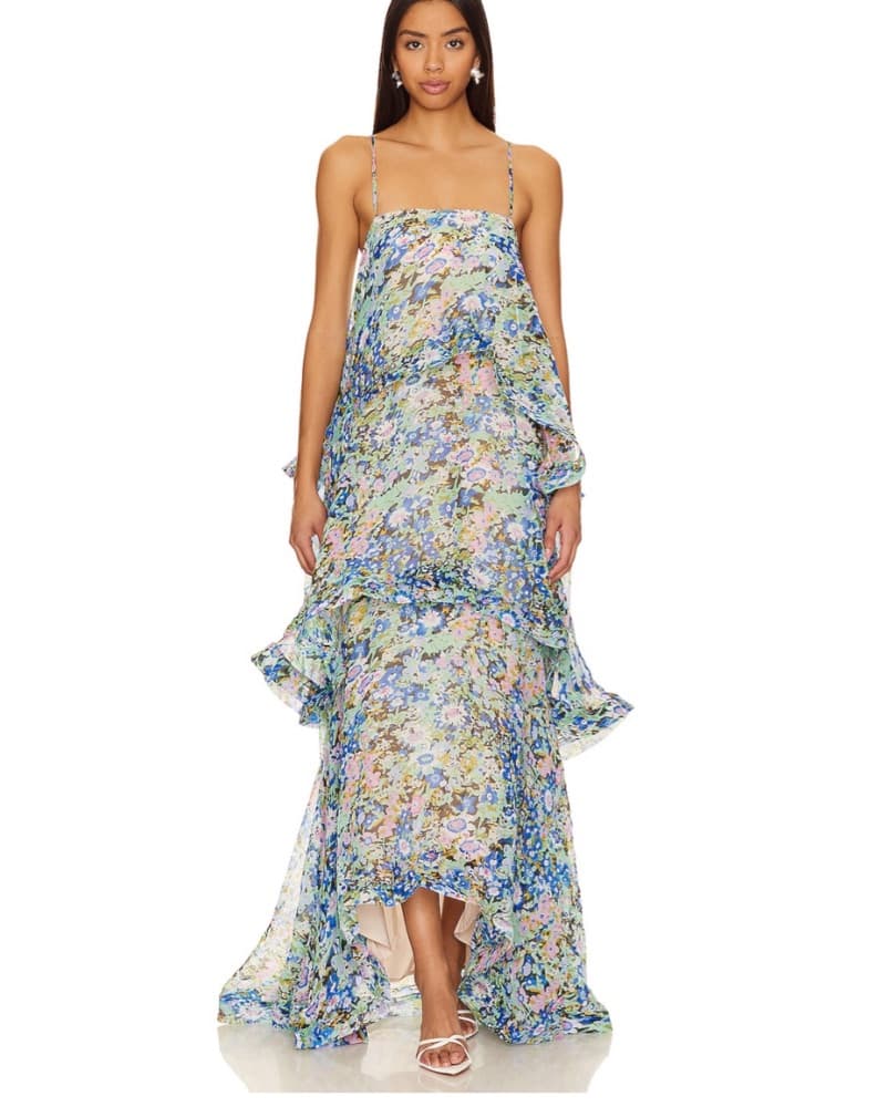 Elliott Floral Tiered Maxi Dress - Image 1