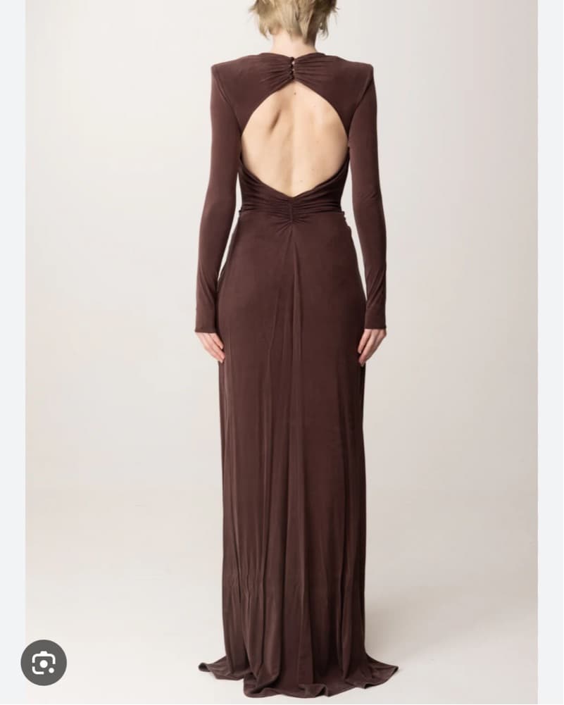 Elisabetta Franchi Pierced Jersey Dress - Image 5