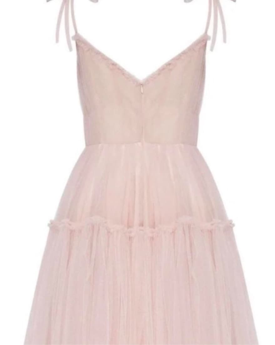Misty Rose Tie-straps tulle prom dress - Image 2