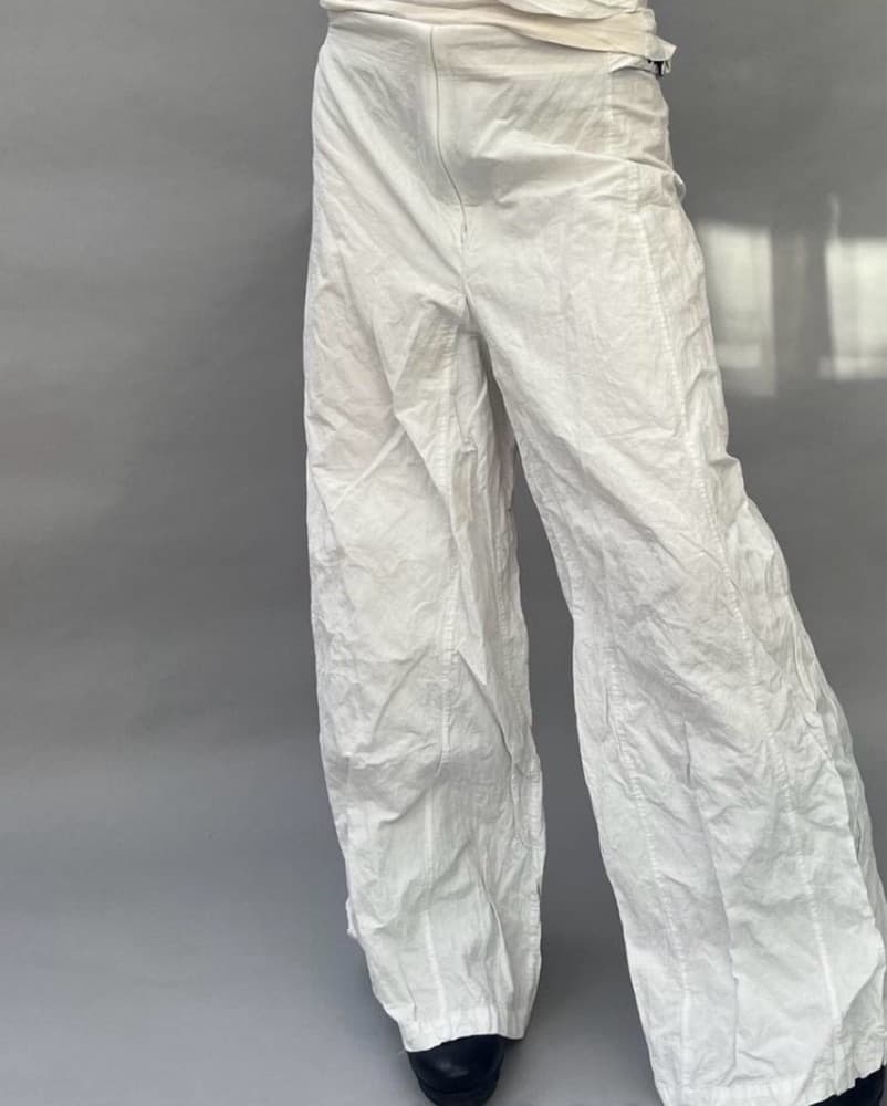 Sarah Pacini Buckle Wide Leg Trousers - Image 3