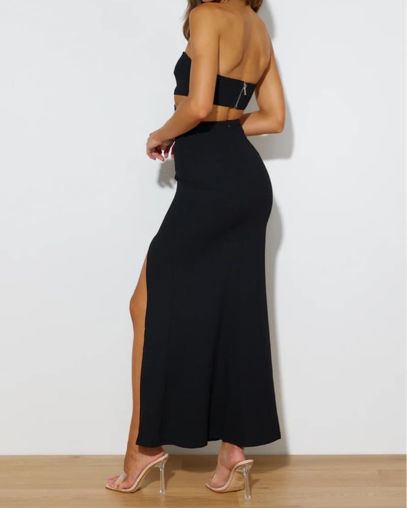 HIGH LOVE MAXI DRESS BLACK - Image 4