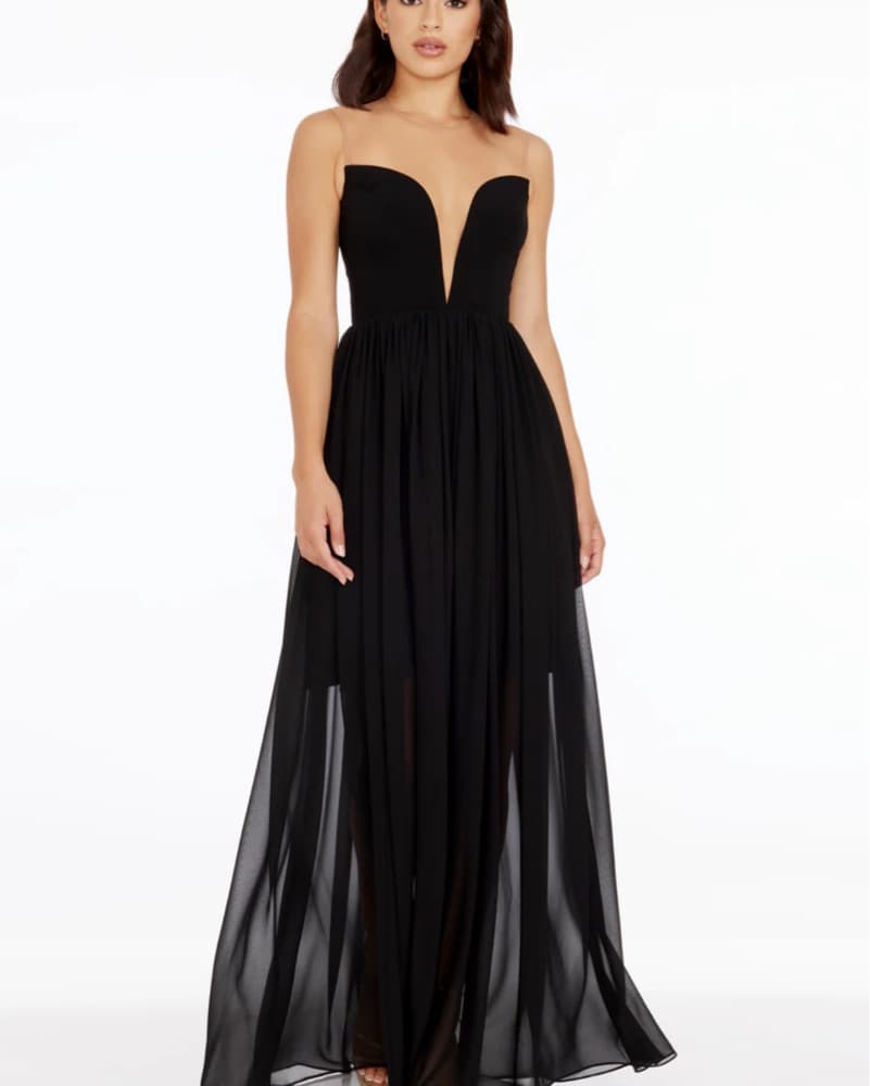 Elegant Black Formal Gown - Image 3