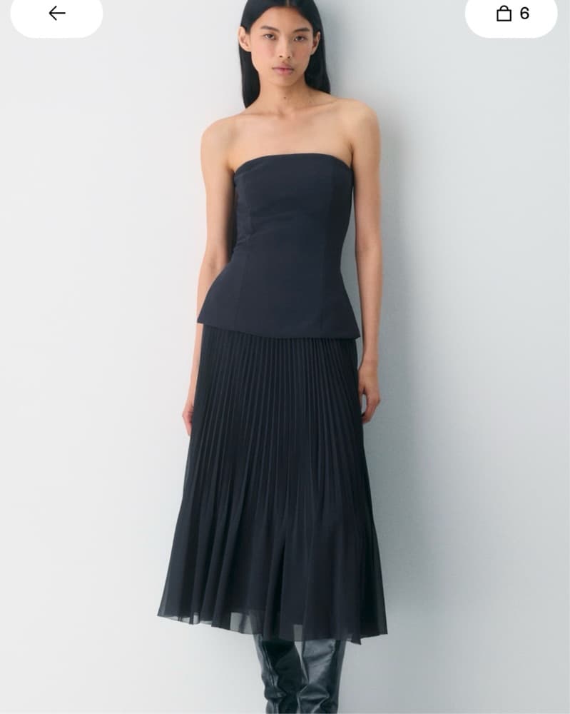 Aritza Twril Pleated Midi Skirt - Image 1