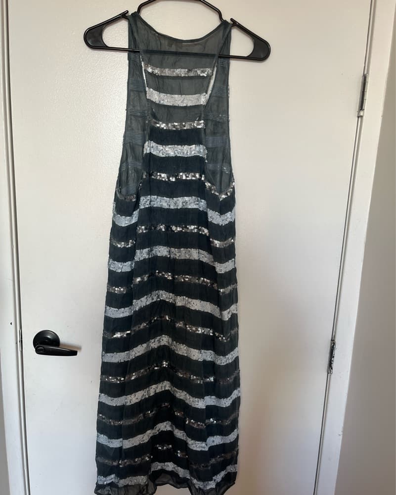 Maje Sequin Sheer Dress - Image 2