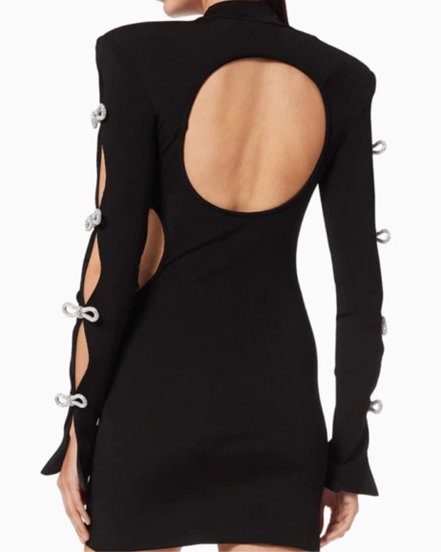 Mach & Mach Black Dress - Image 2