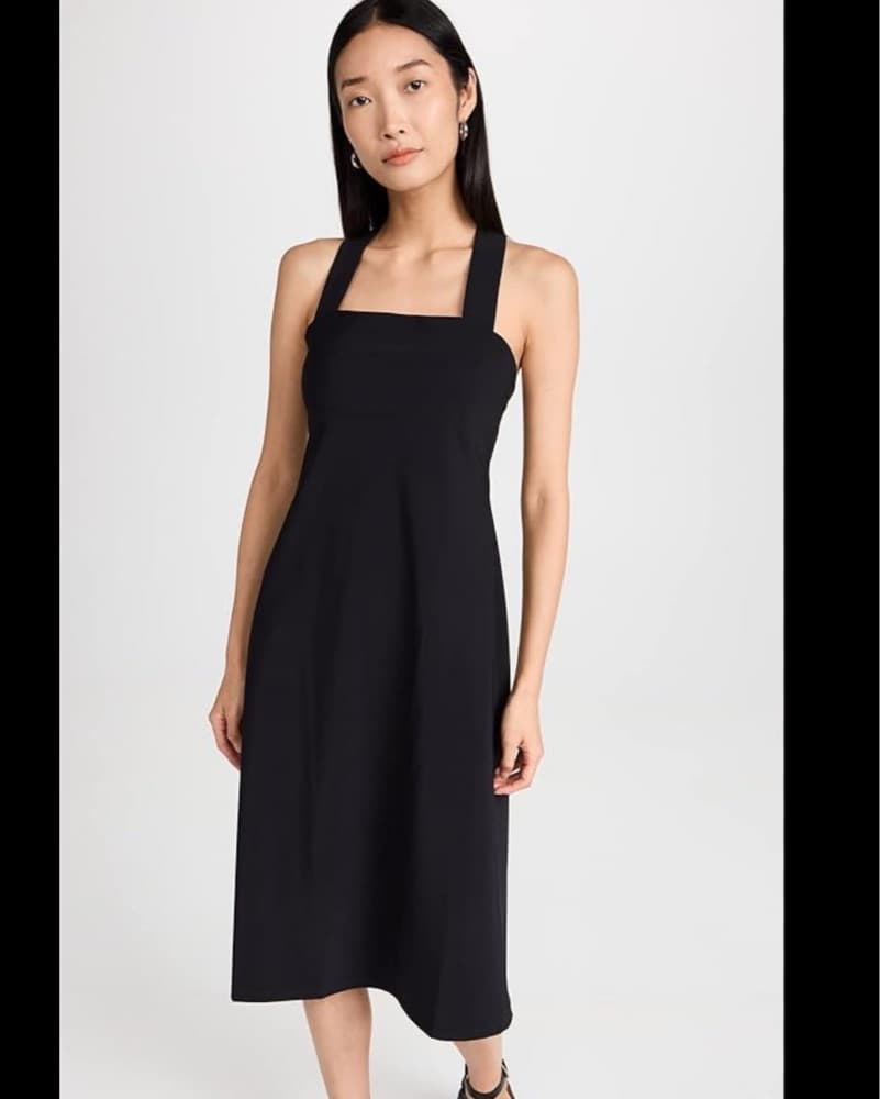 Black Theory Cross Back Midi Dress  - Image 1