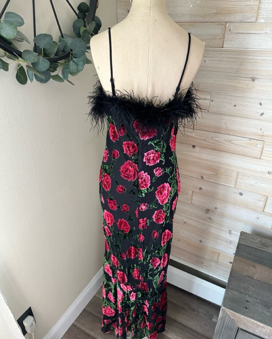 NBD Floral feather Maxi Dress - Image 2