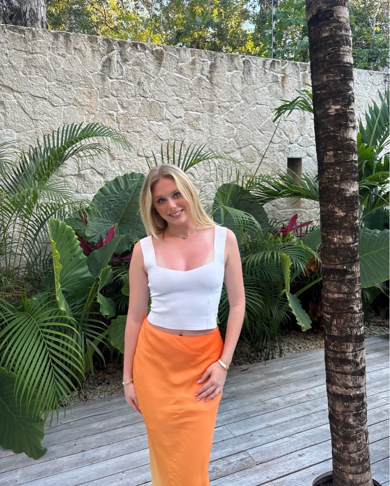 Cult Gaia Orange Maxi Skirt - Image 1
