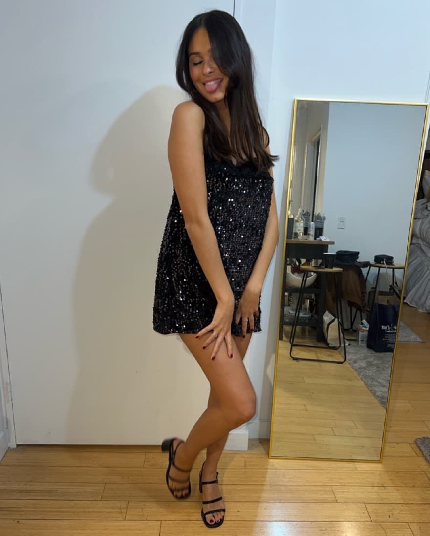 Black Sequin Free People Dress - Image 2