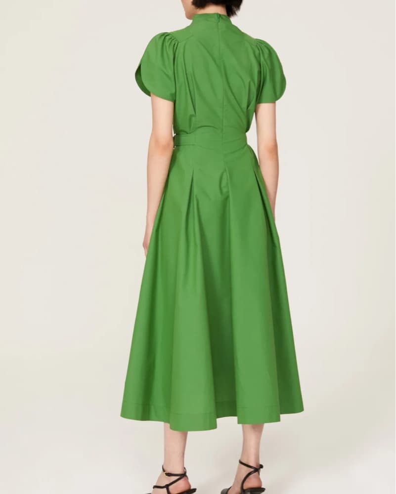 3.1 Phillip Lim Green Snatched Dress - Image 2