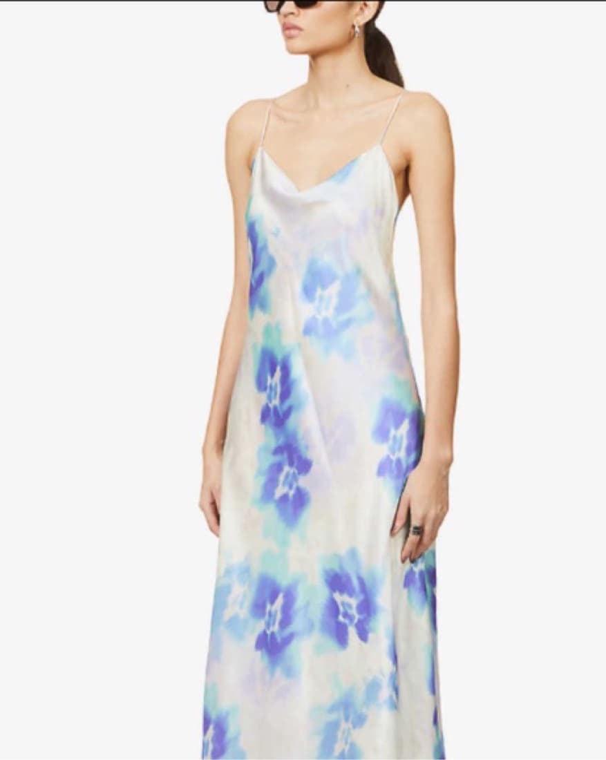 The Kooples Printed Open Back Silk Maxi  - Image 1