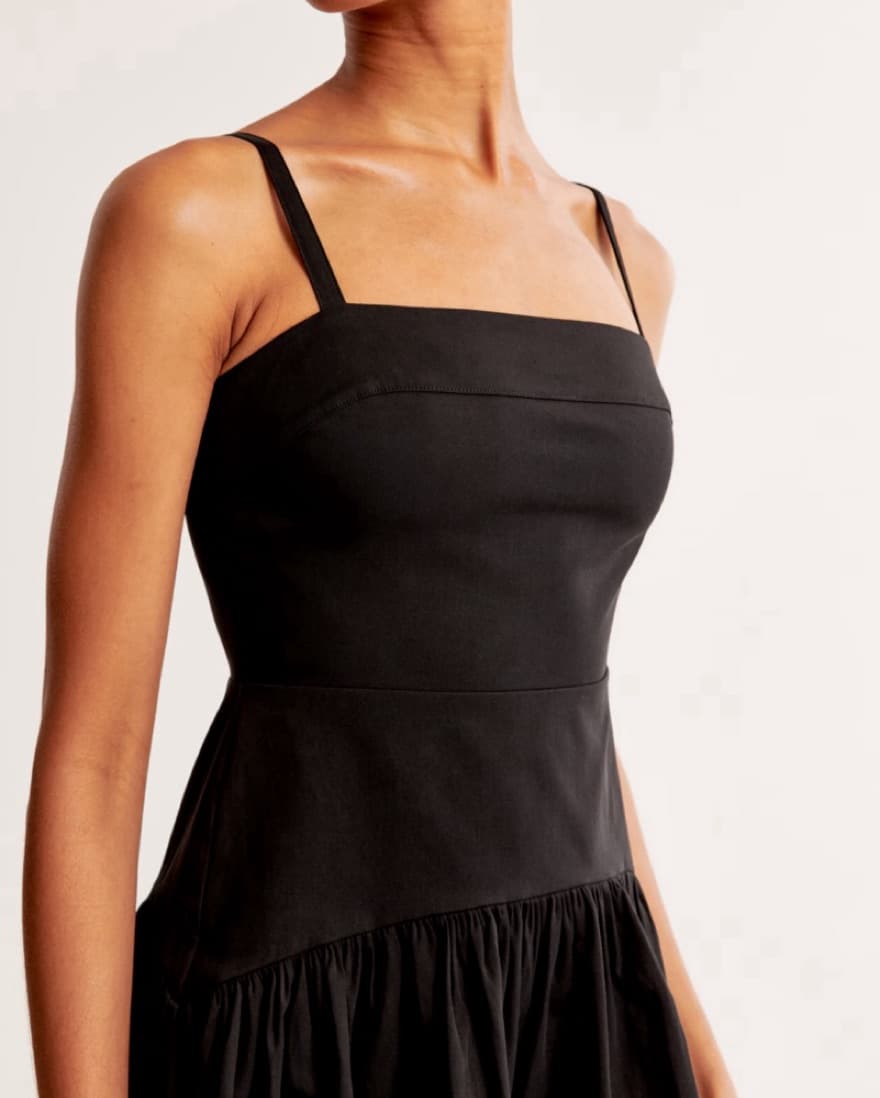 Black Drop-wasit Mini Dress - Image 2