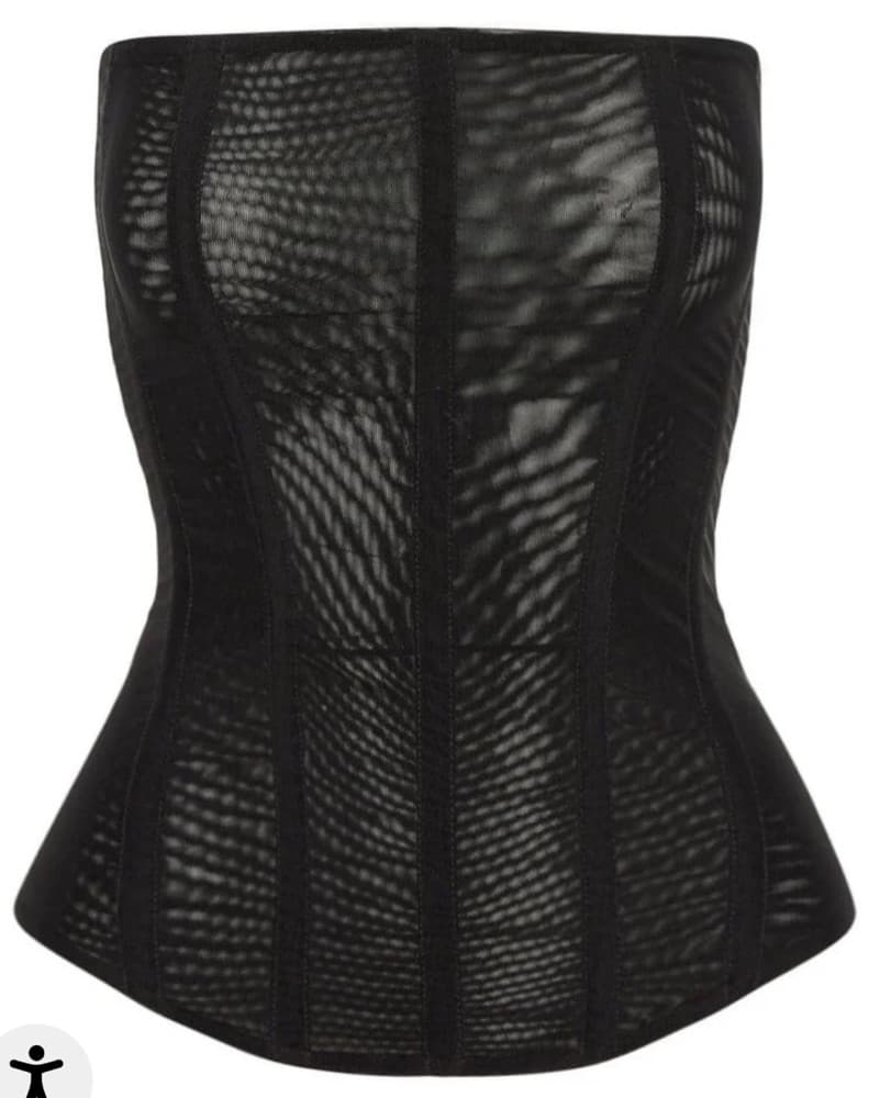 Leau Mesh Black Corset - Image 1