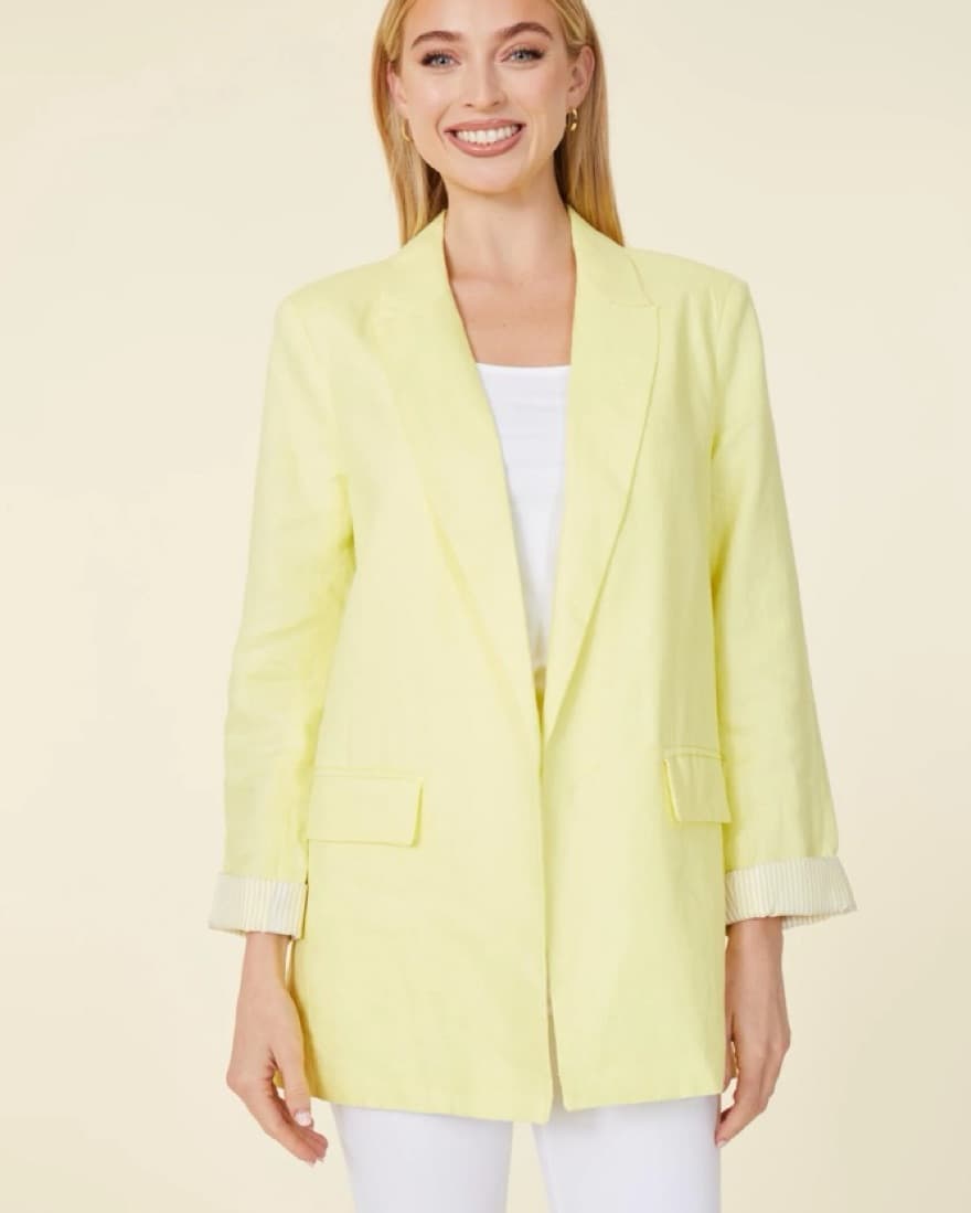 Dolce Cabo Oversized Linen Blazer - Image 2