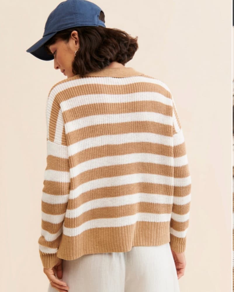 Faherty Striped Knit Pullover Sweater - Image 3