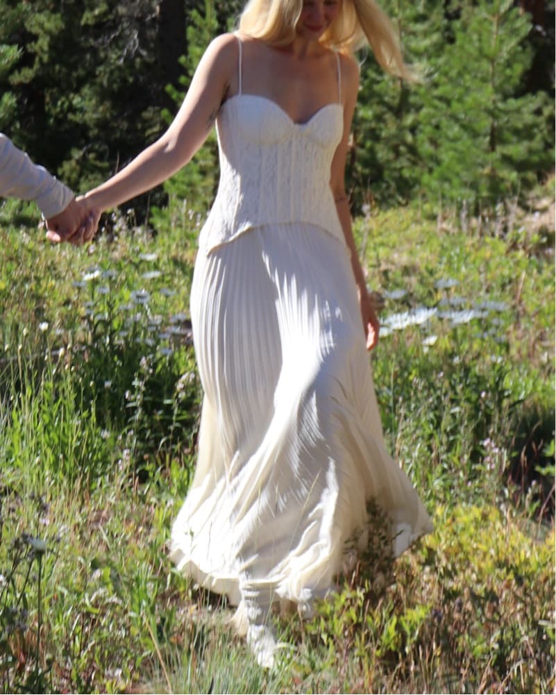 Lace Corset Daniella Pleated Maxi Dress - Image 3