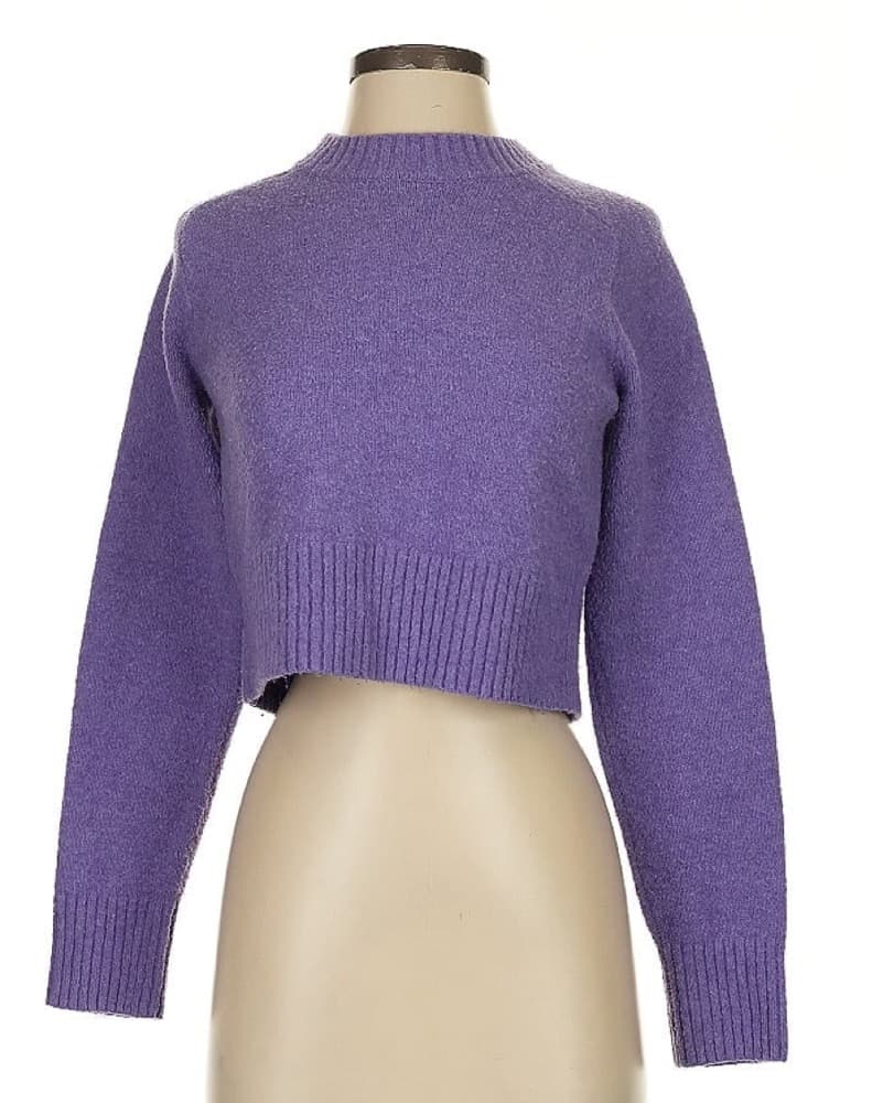 Purple Crewneck Sweater - Image 1