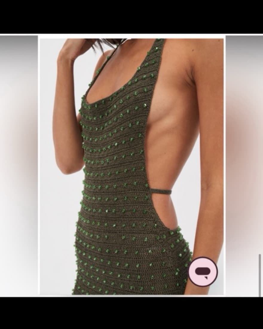 Aya Muse Erzu Crochet Crystal Maxi Dress - Image 6