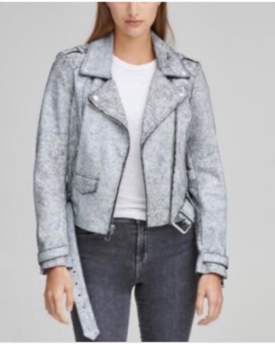 Marc NY Madison Cracked Leather Jacket - Image 1