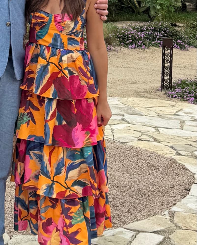 Farm Rio Watercolor floral dress  - Image 2