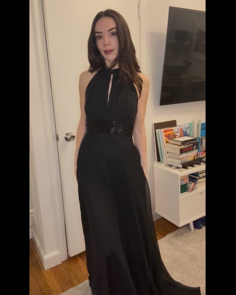 Badgley Mischka Black Gown - Image 3