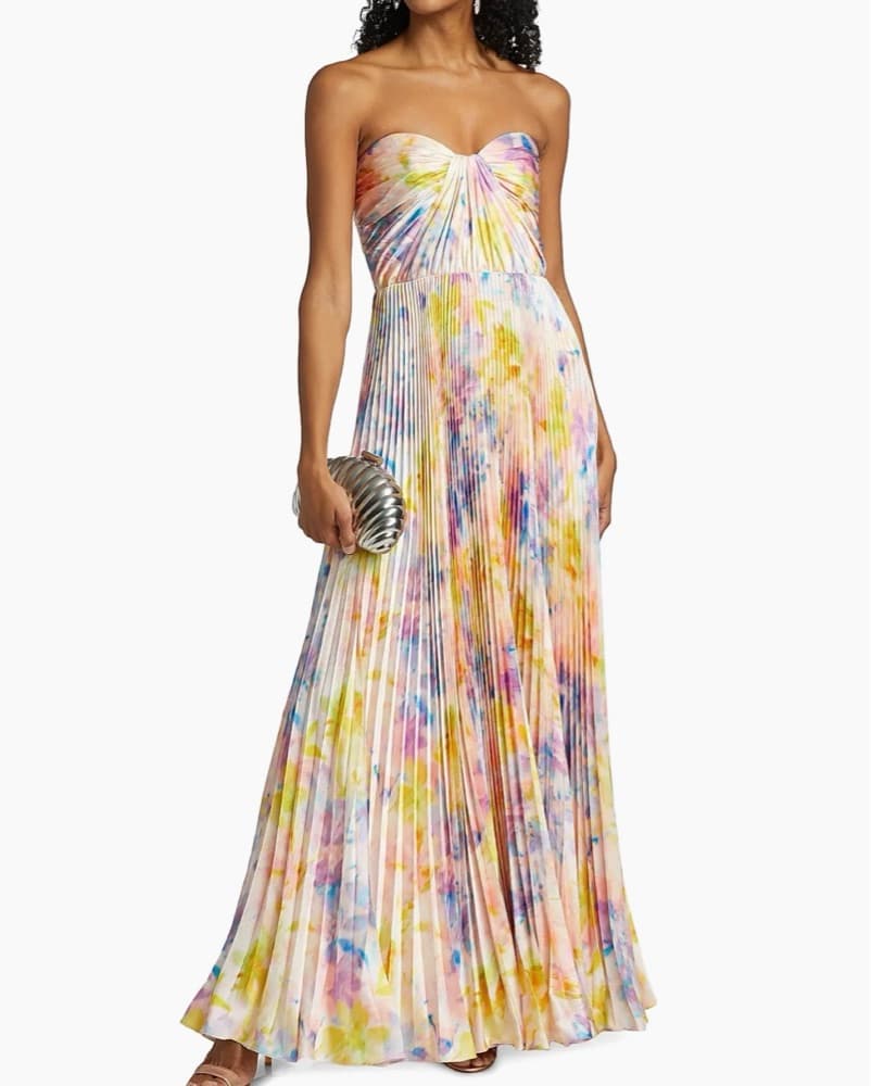 Pastel Strapless Formal Gown - Image 1