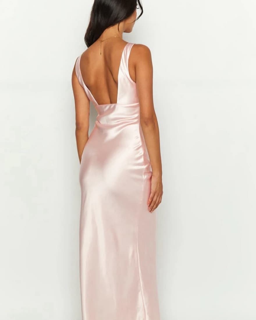 Beginning Boutique Satin Maxi Dress - Image 3