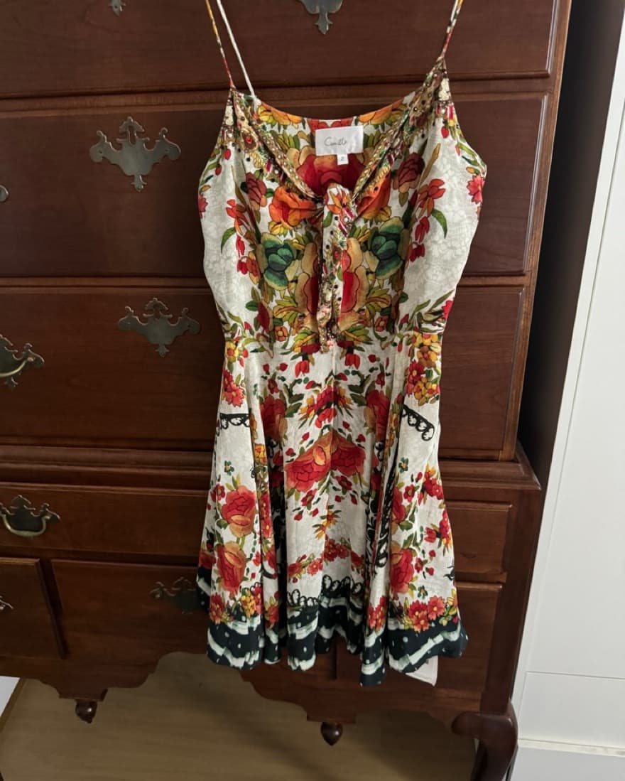 Camilla Mini Silk Dress - Image 4