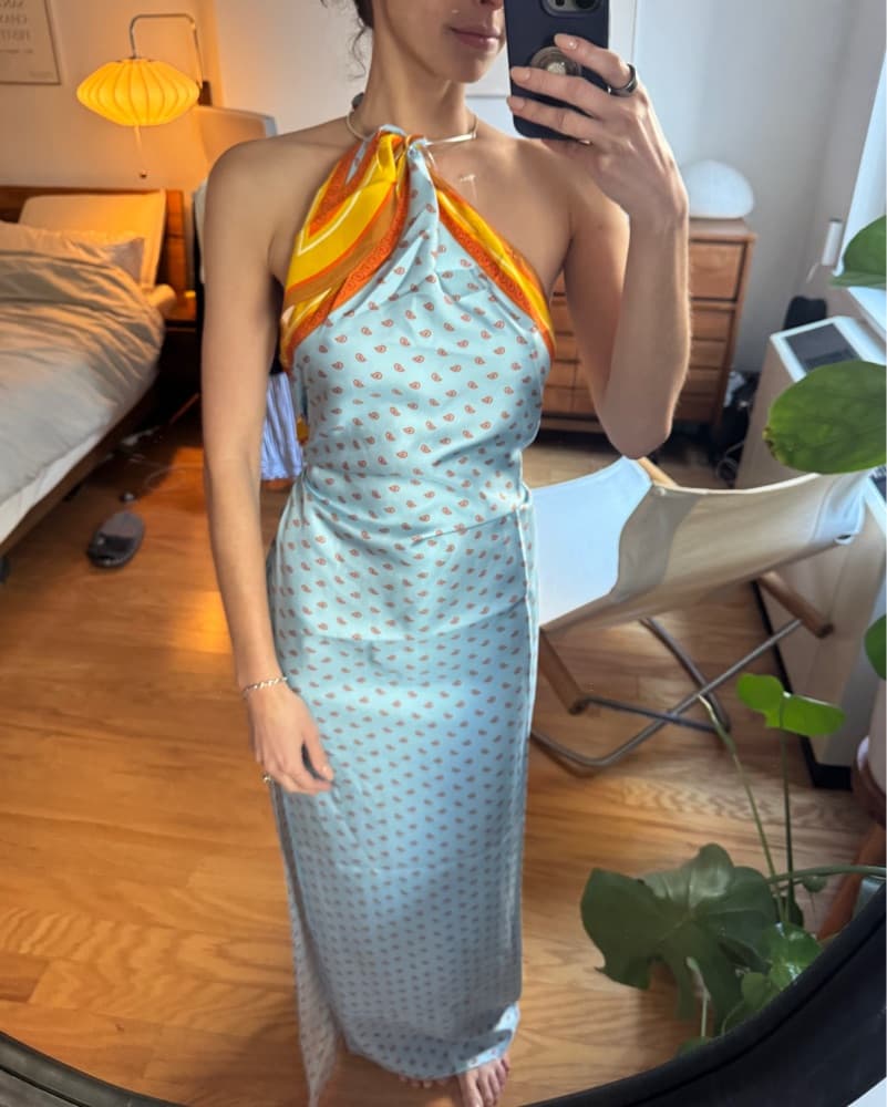 Christopher Esber Silk Bandana Gown - Image 8