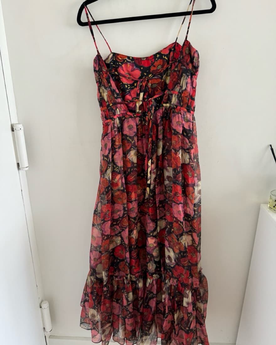 Cinq A Sept Floral Silk Chiffon Dress - Image 3