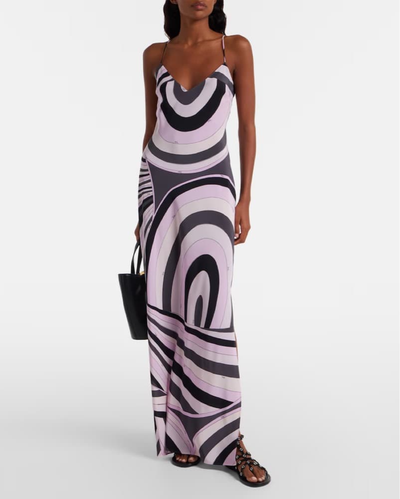 Pucci Silk Maxi Dress - Pink - Image 2