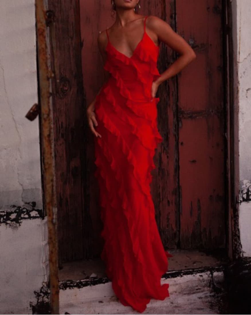 Rat And Boa Red Cecilia Dress  - Image 1