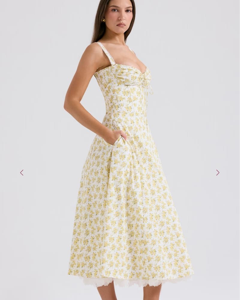 Floral Midi Dress - Image 3