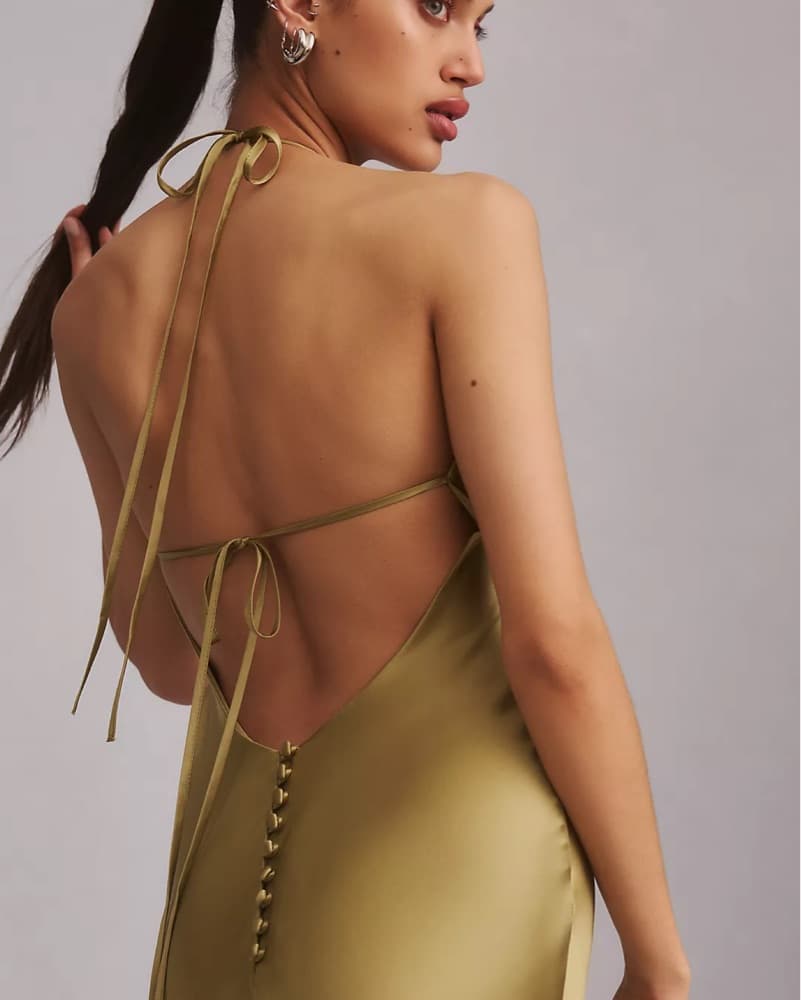 Reformation Champagne Jeany Dress - Image 2
