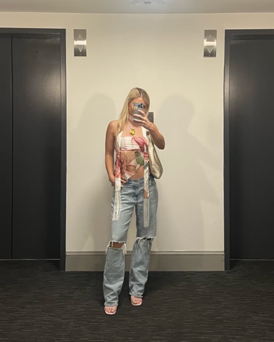 Jaded London Satin Mesh Tube Top - Image 6