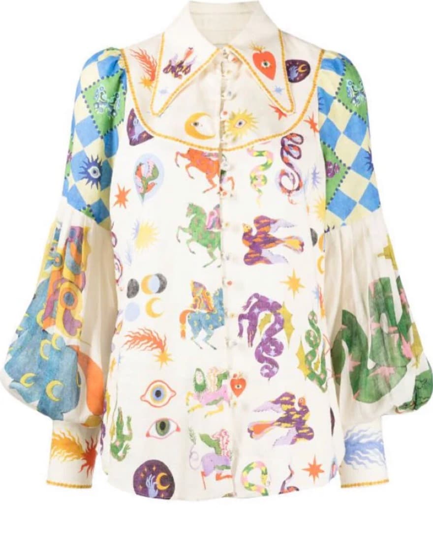 Alemais Lou Balloon Sleeve Blouse - Image 1