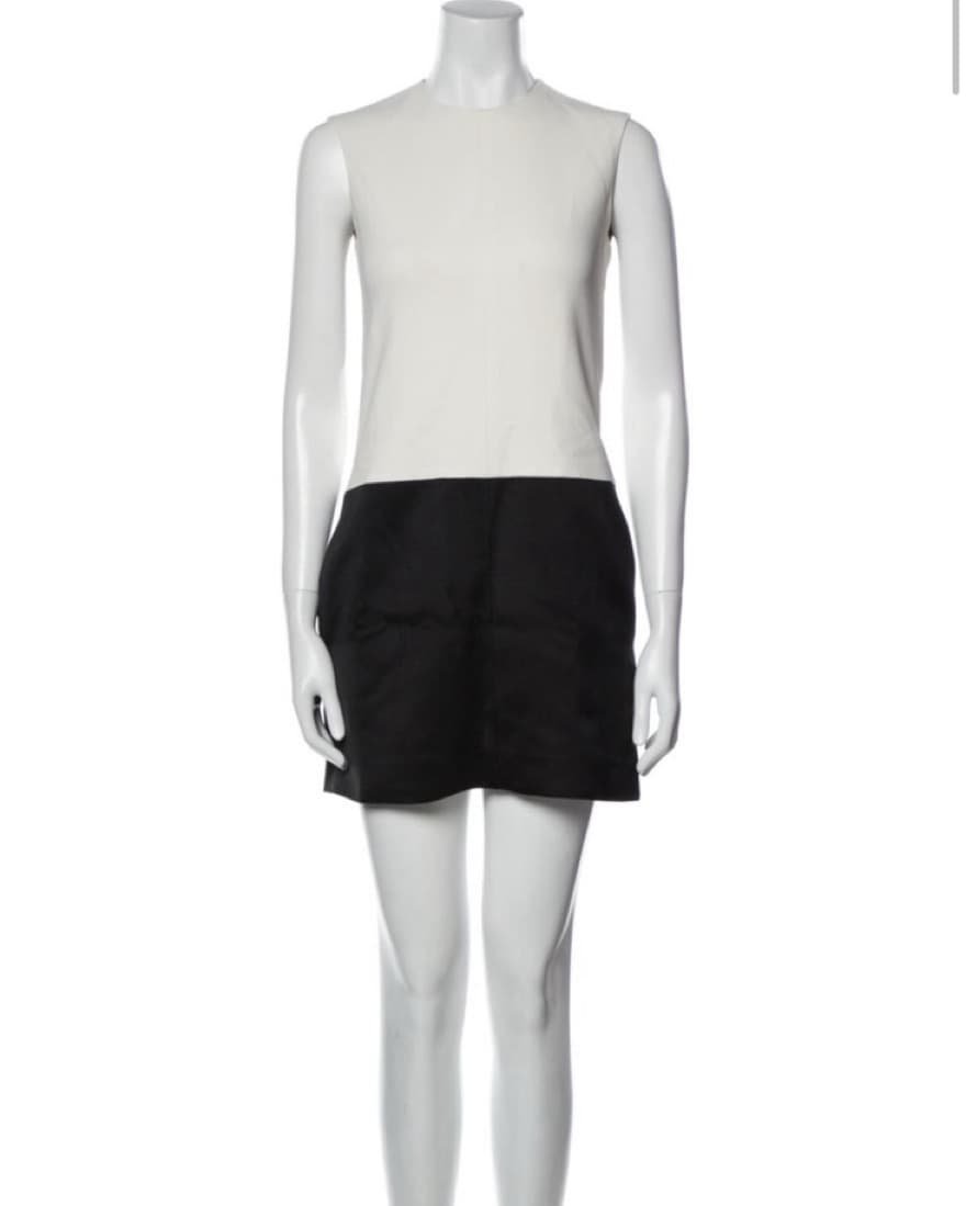 CELINE Colorblock Silk Shift Dress  - Image 1